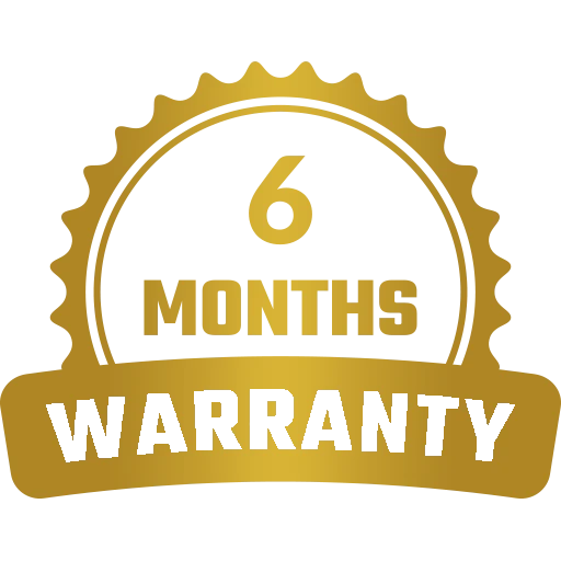 6 Months Warranty